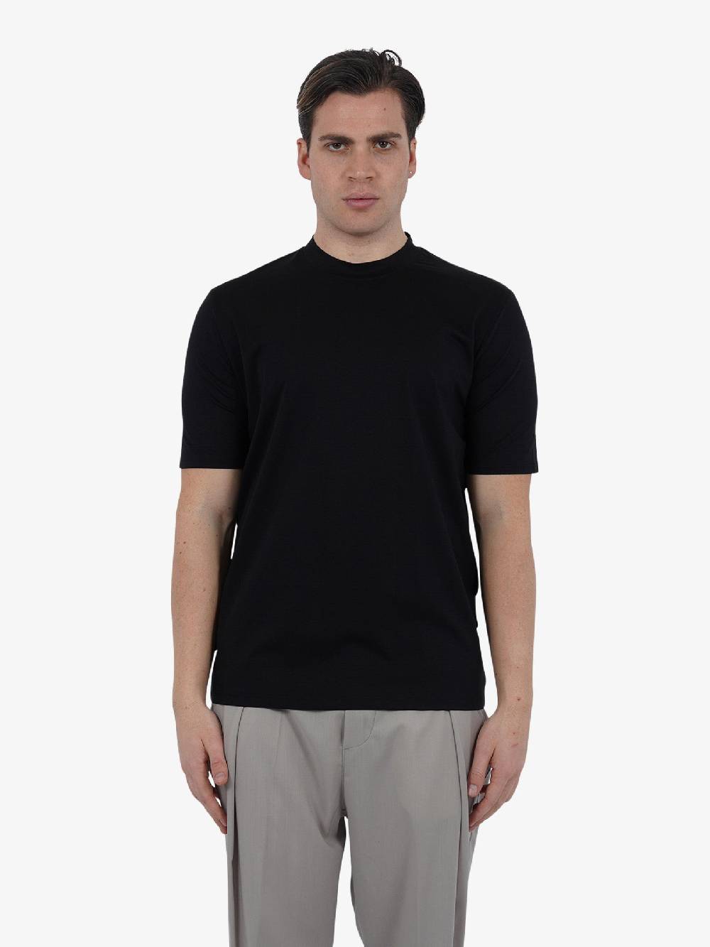 YES LONDON T-shirt XM4118 uomo cotone nero