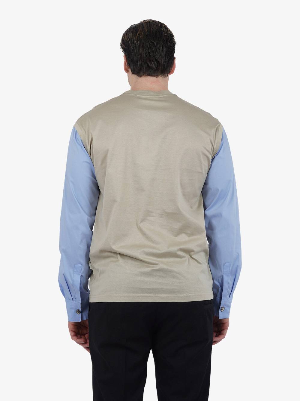 YES LONDON T-shirt XM4123 Uomo Cotone Beige