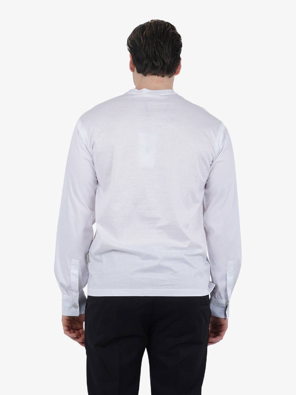 YES LONDON T-shirt XM4123 Uomo Cotone Bianco