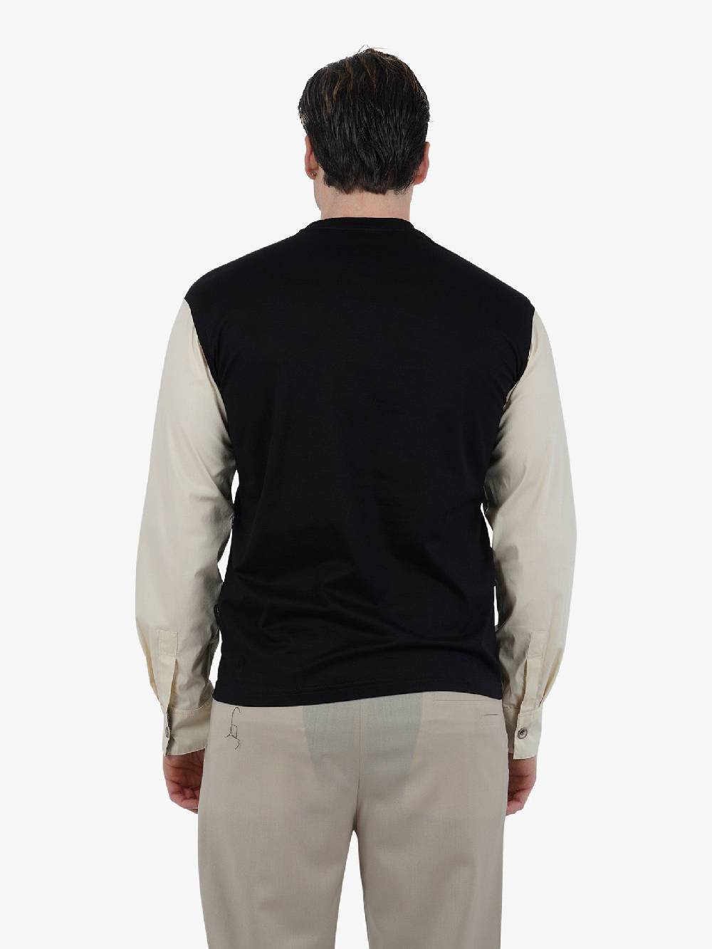 YES LONDON T-shirt XM4123 Uomo Cotone Nero