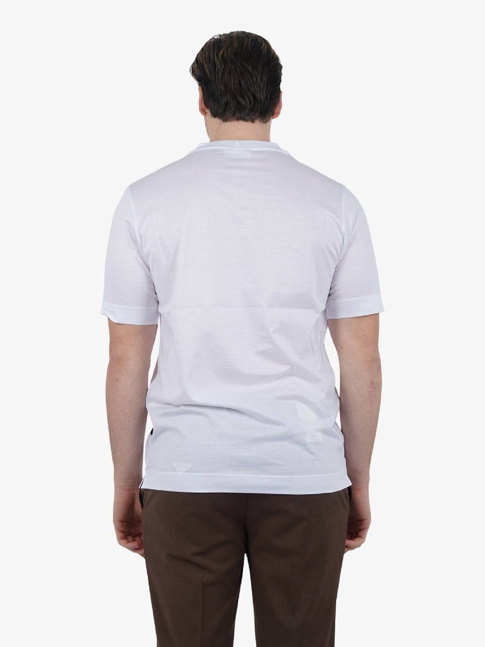 YES LONDON T-shirt XM4128 Uomo Cotone Bianco