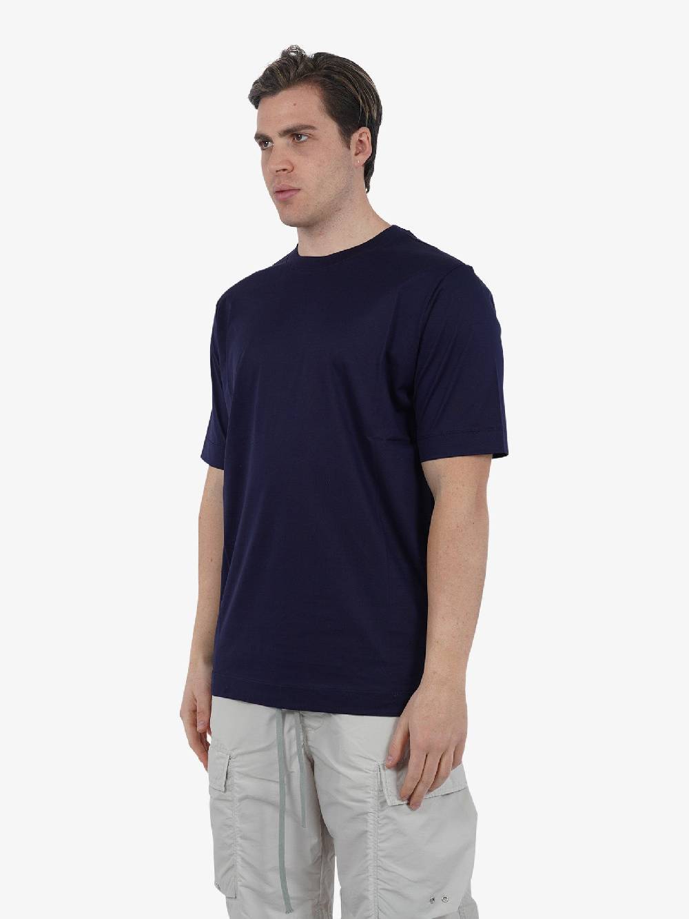 YES LONDON T-shirt XM4128 Uomo Cotone Blu