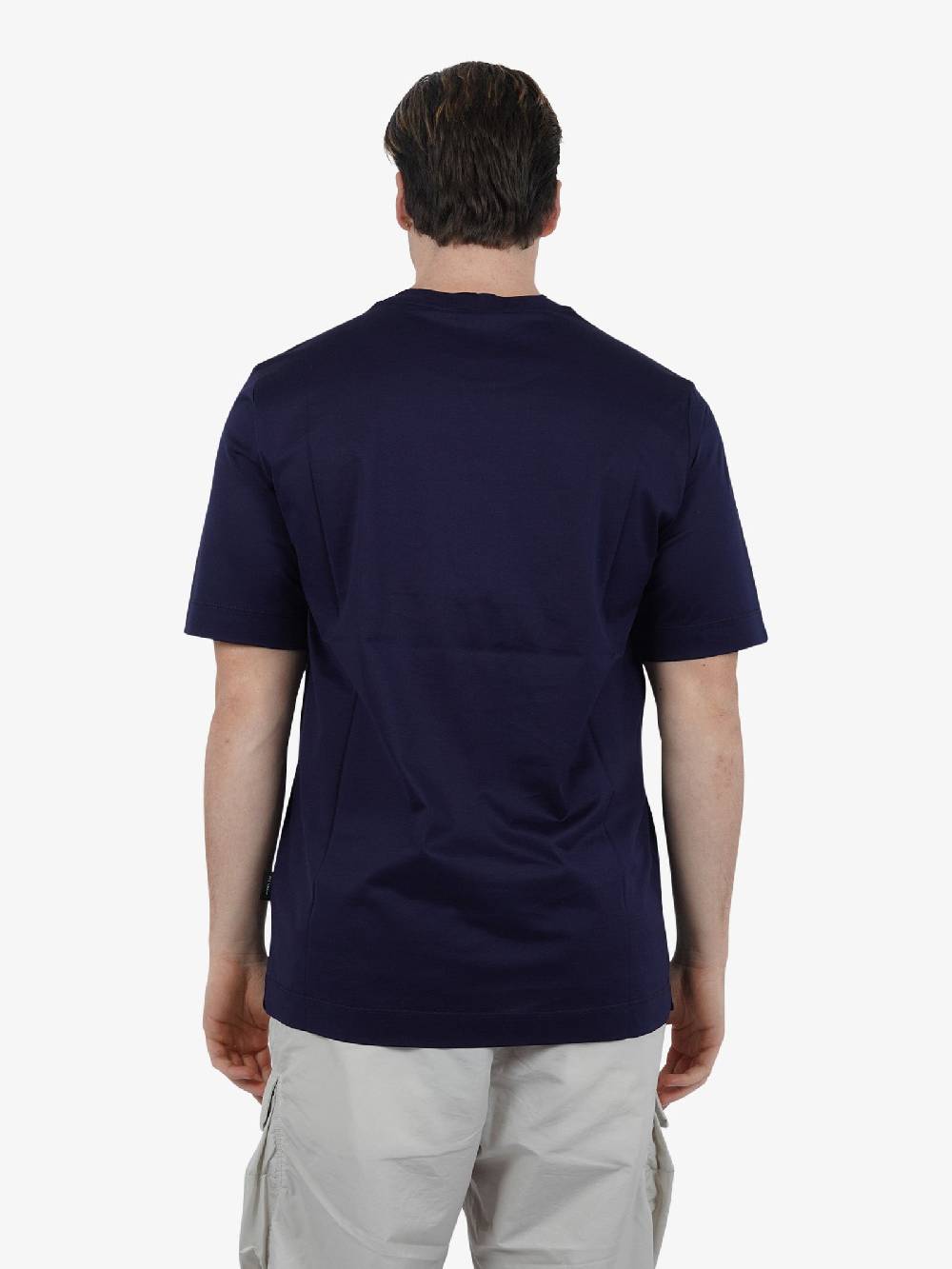 YES LONDON T-shirt XM4128 Uomo Cotone Blu