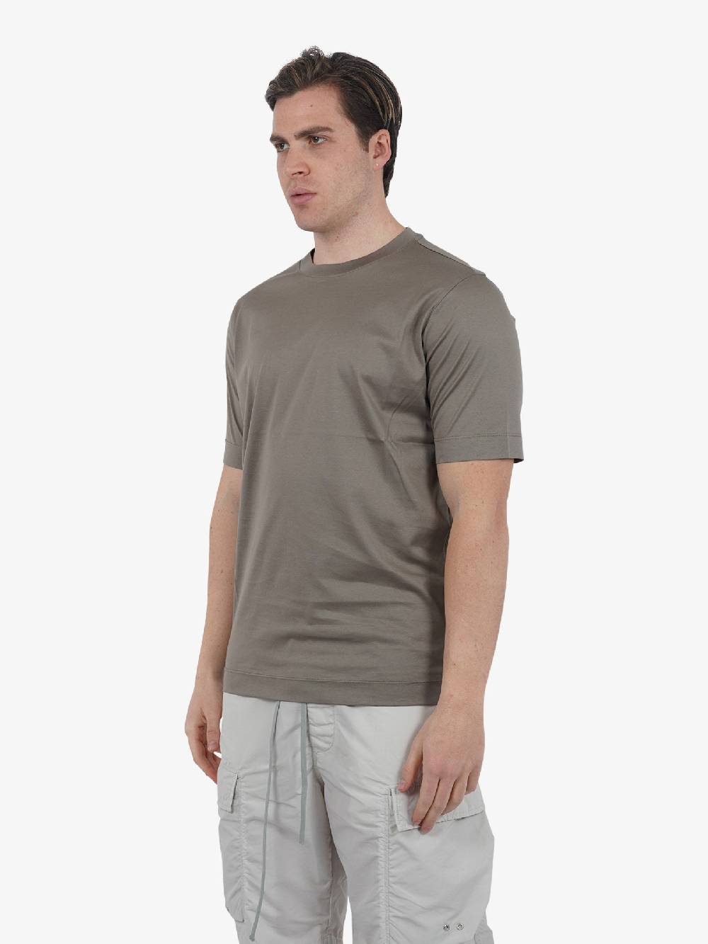 YES LONDON T-shirt XM4128 Uomo Cotone Grigio