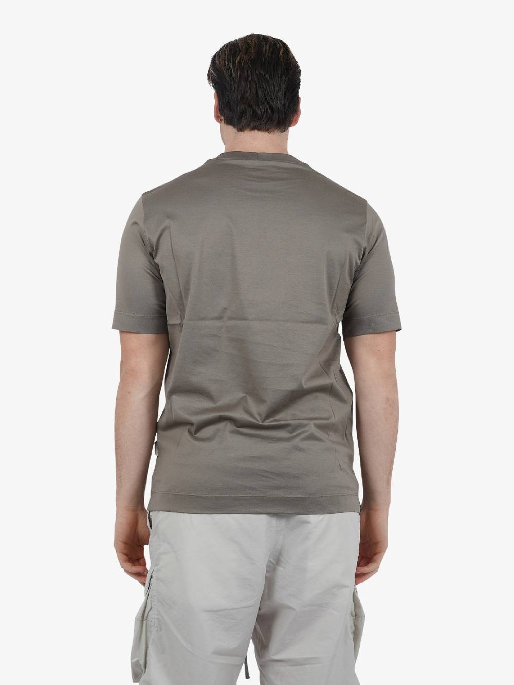 YES LONDON T-shirt XM4128 Uomo Cotone Grigio