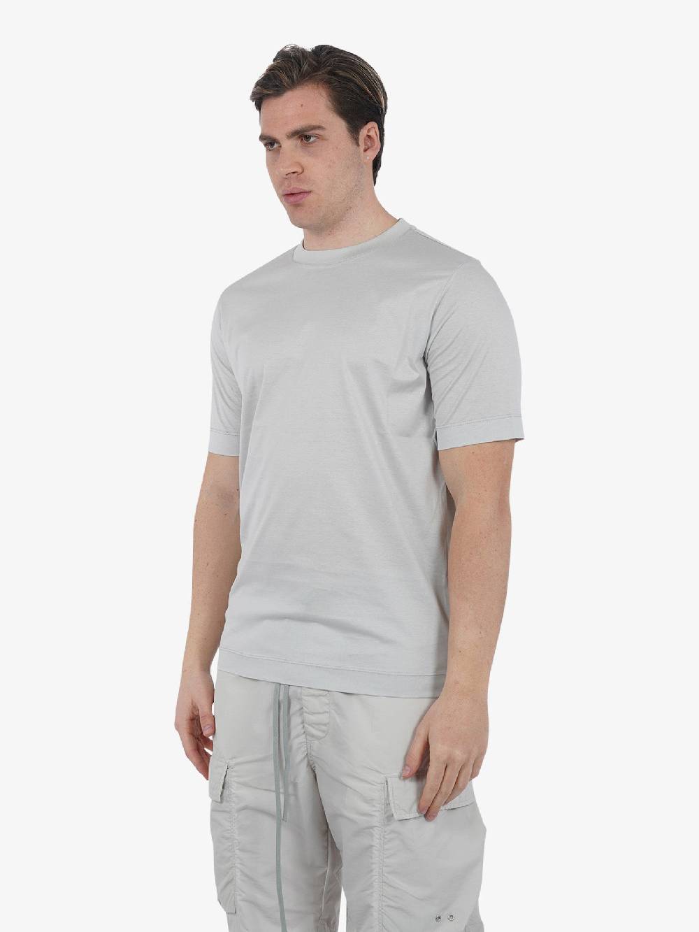 YES LONDON T-shirt XM4128 Uomo Cotone Panna