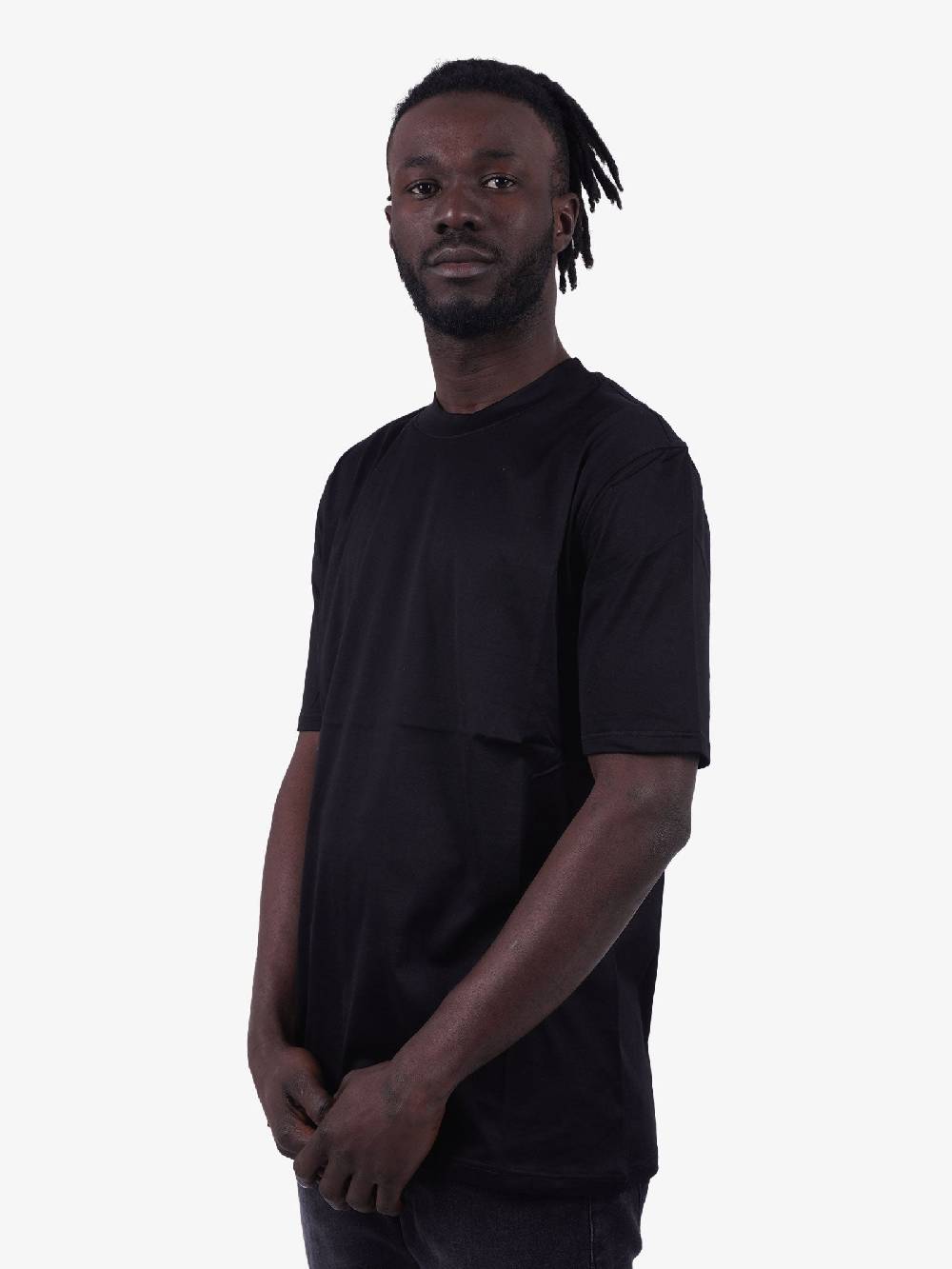 YES LONDON Tshirt Slim Fit Uomo Nero