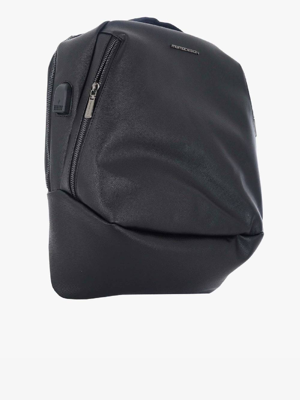 MOMO DESIGN Zaino MO-03SF Ovale Uomo Nero Tasche Laterali
