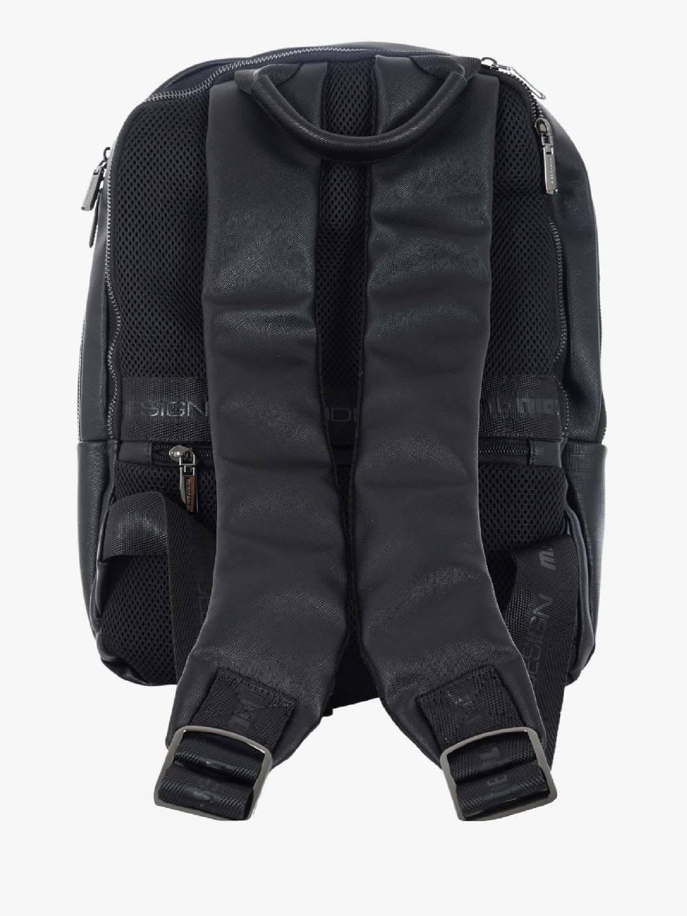 MOMO DESIGN Zaino MO-03SF Ovale Uomo Nero Tasche Laterali