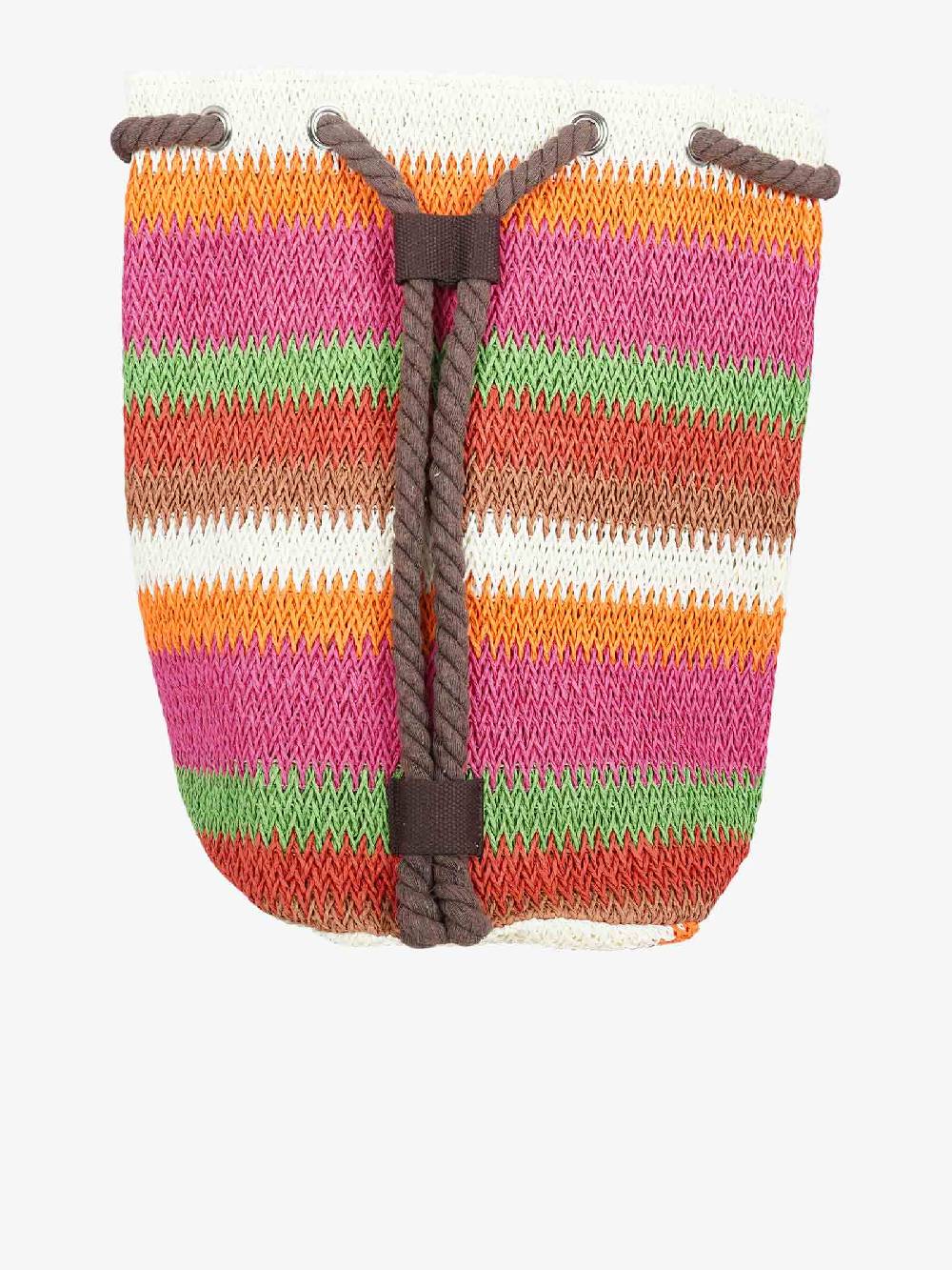 PIN UP Zaino Sacca A Righe PE000XB Donna Rafia Multicolor