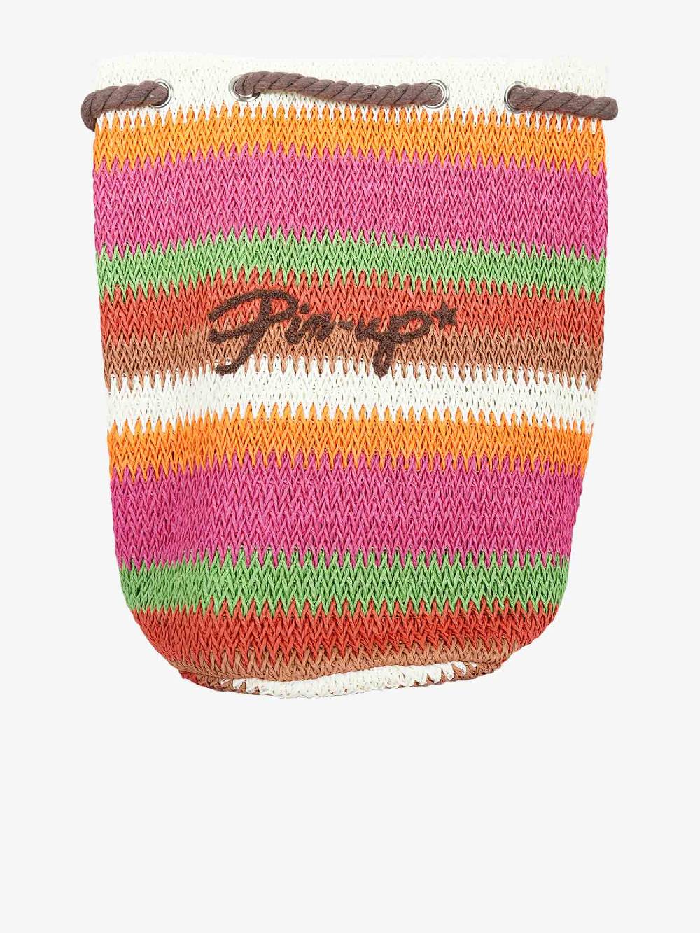 PIN UP Zaino sacca a righe PE000XB donna rafia multicolor