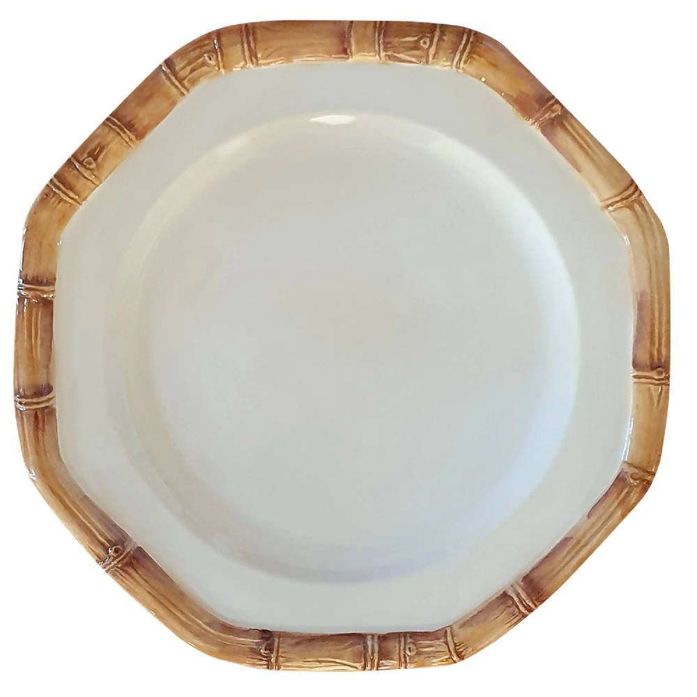 Les Ottomans Bamboo Handpainted Ceramic Plates BAB01