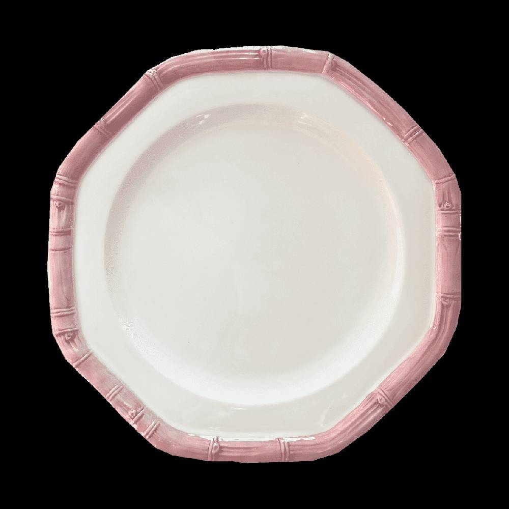 Les Ottomans Bamboo Handpainted Ceramic Plates BAB03