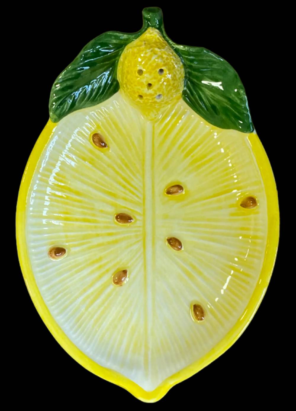 Les Ottomans Lemon handpainted ceramic bread plates