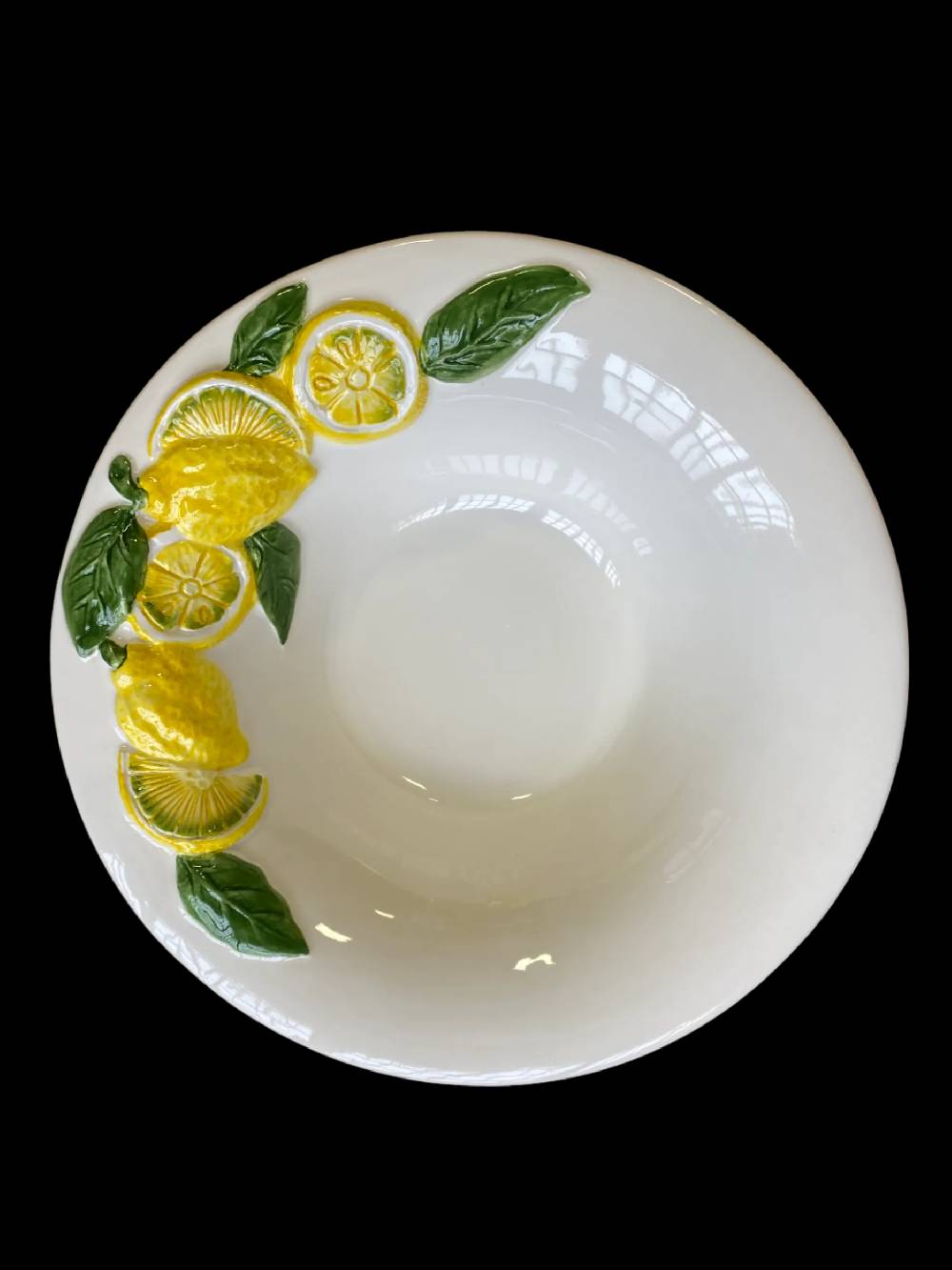Les Ottomans Lemon handpainted ceramic dinner plate