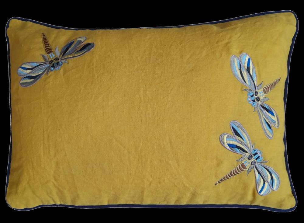 Les Ottomans Cuscino in lino EBC12