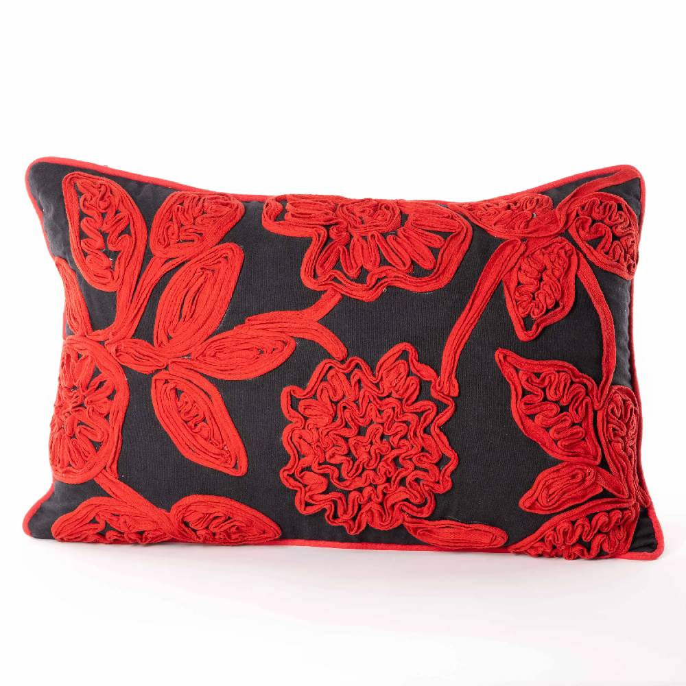 Les Ottomans Embroidered cotton cushion EBC39