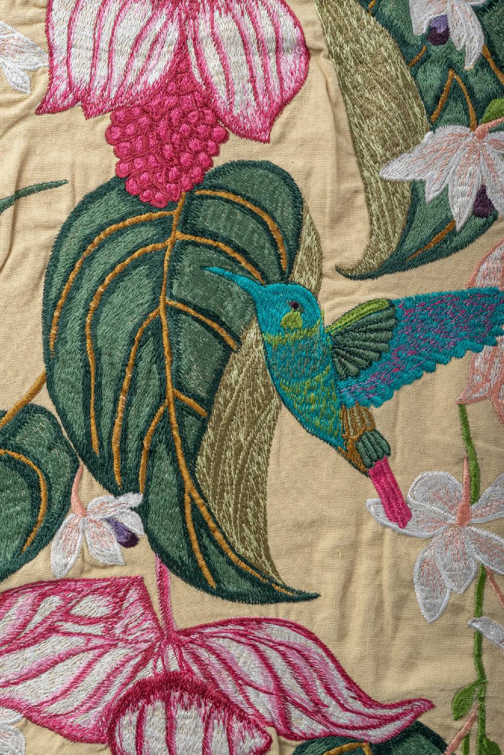 Les Ottomans Embroidered Cotton Tablecloth EBT15