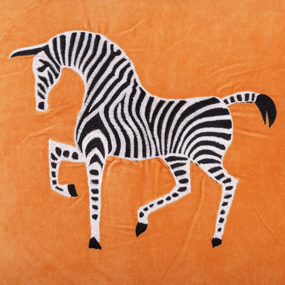 Les Ottomans Embroidered Velvet Cushion EBC36