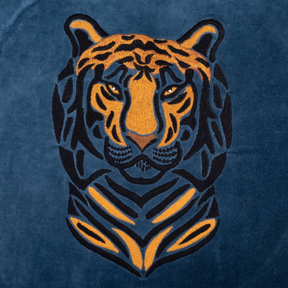 Les Ottomans Embroidered Velvet Cushion EBC37