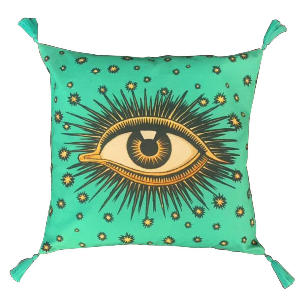 Les Ottomans Eye cotton cushion EYC06