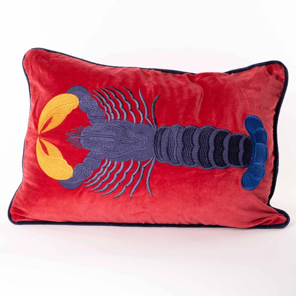 Les Ottomans Hand-embroidered cotton velvet EBC15