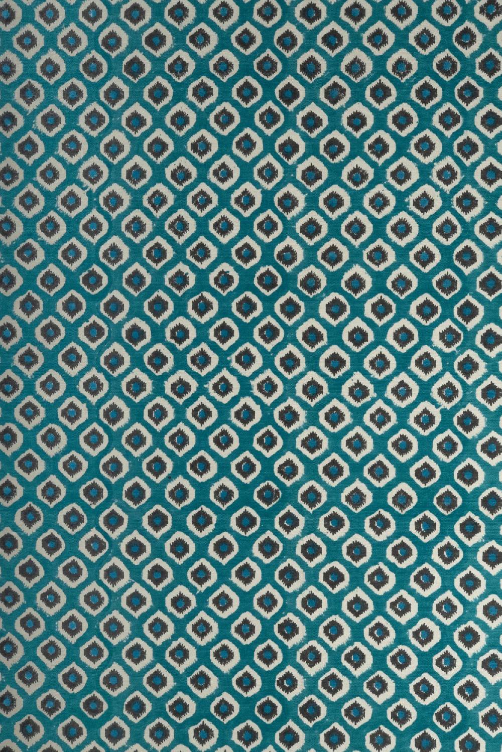 Les Ottomans Handprinted Cotton Tablecloth IKB02