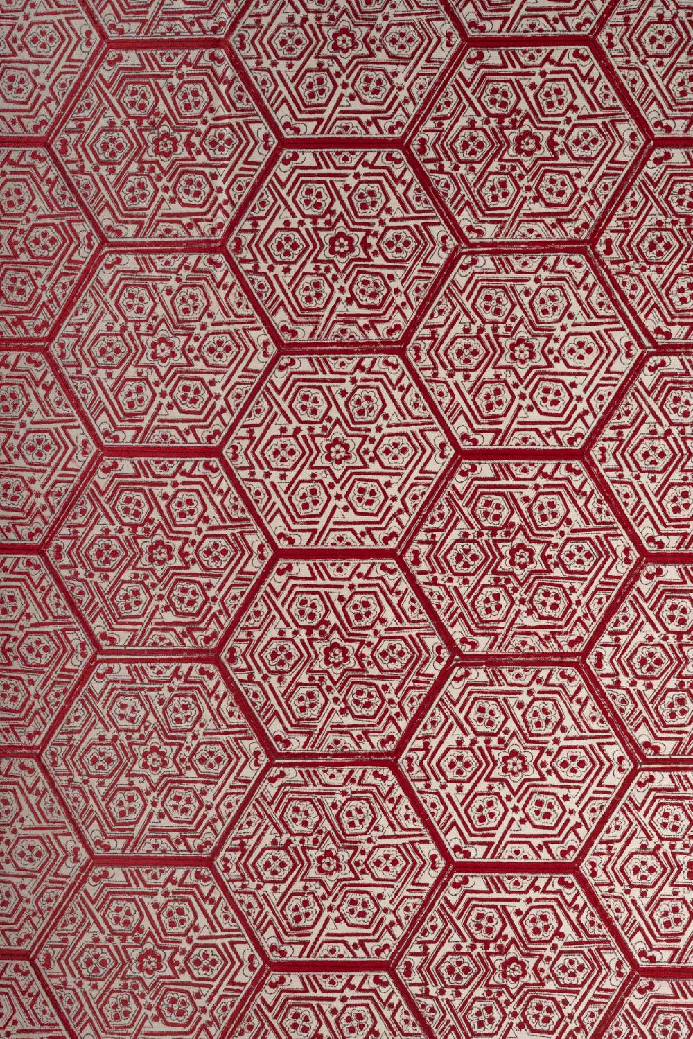 Les Ottomans Handprinted Cotton Tablecloth IKB05