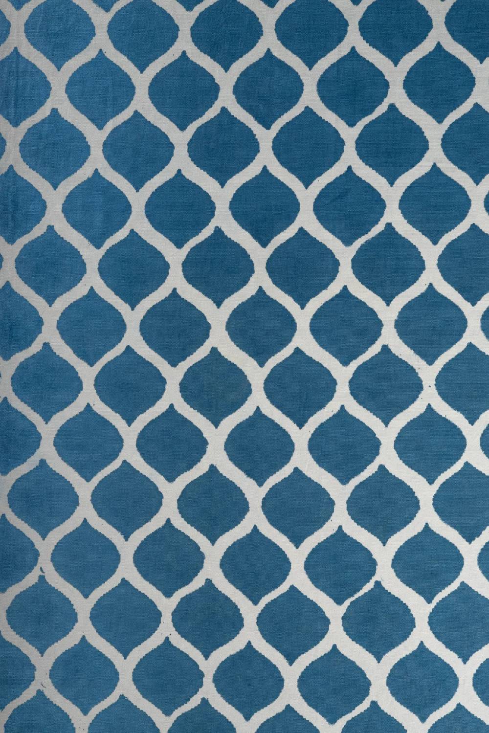 Les Ottomans Handprinted Cotton Tablecloth IKB16