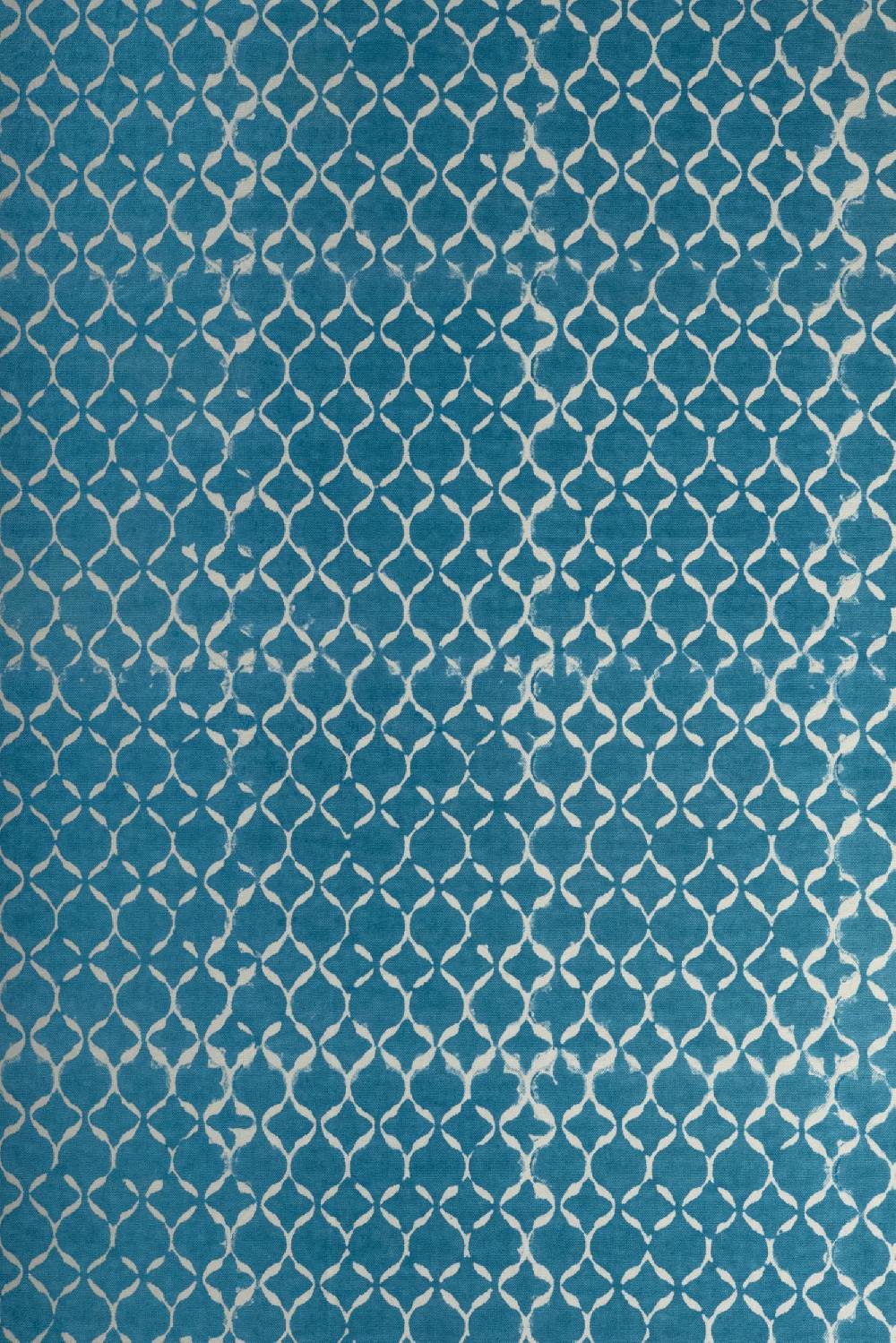 Les Ottomans Handprinted Cotton Tablecloth IKB53