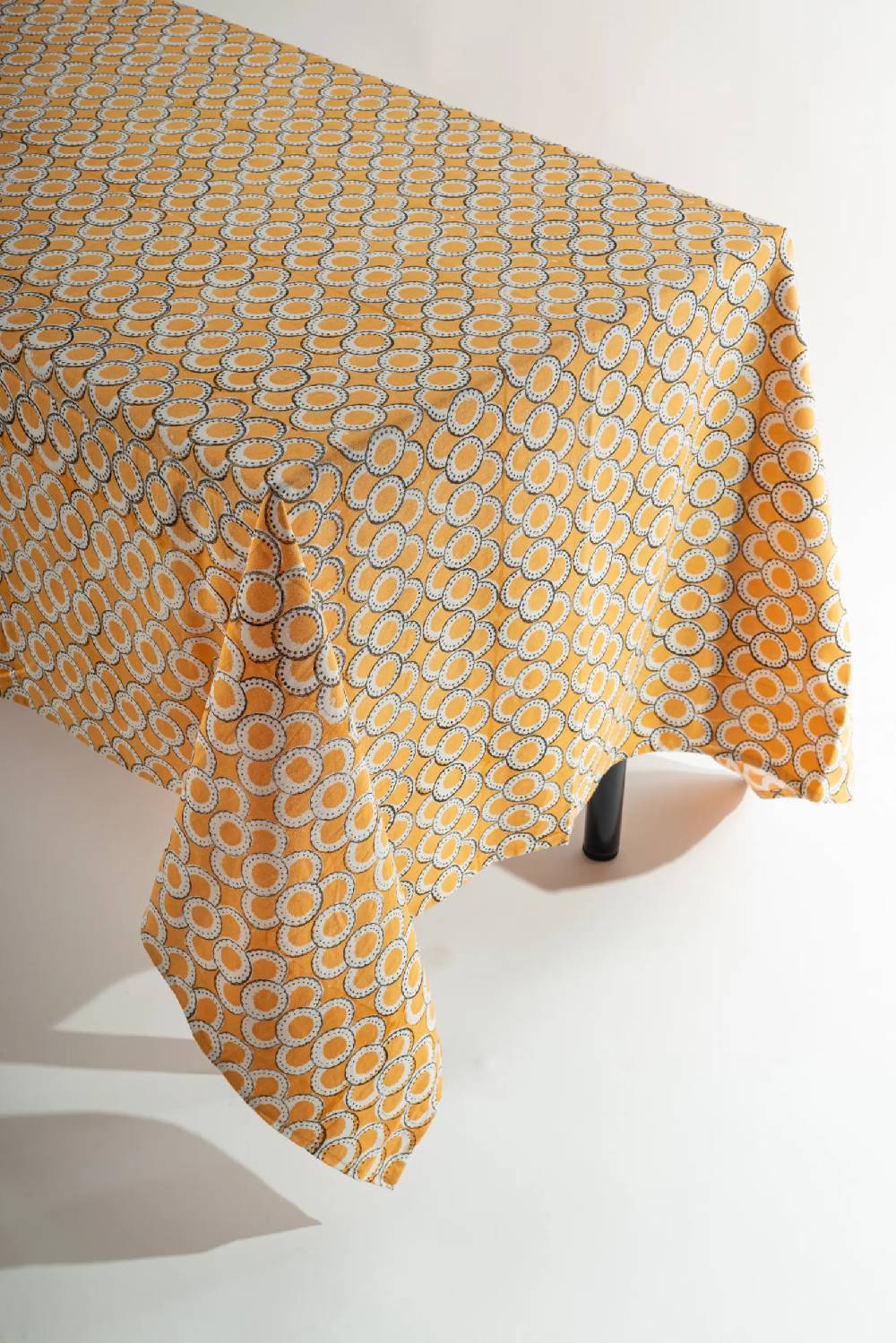 Les Ottomans Handprinted cotton tablecloth IKB56