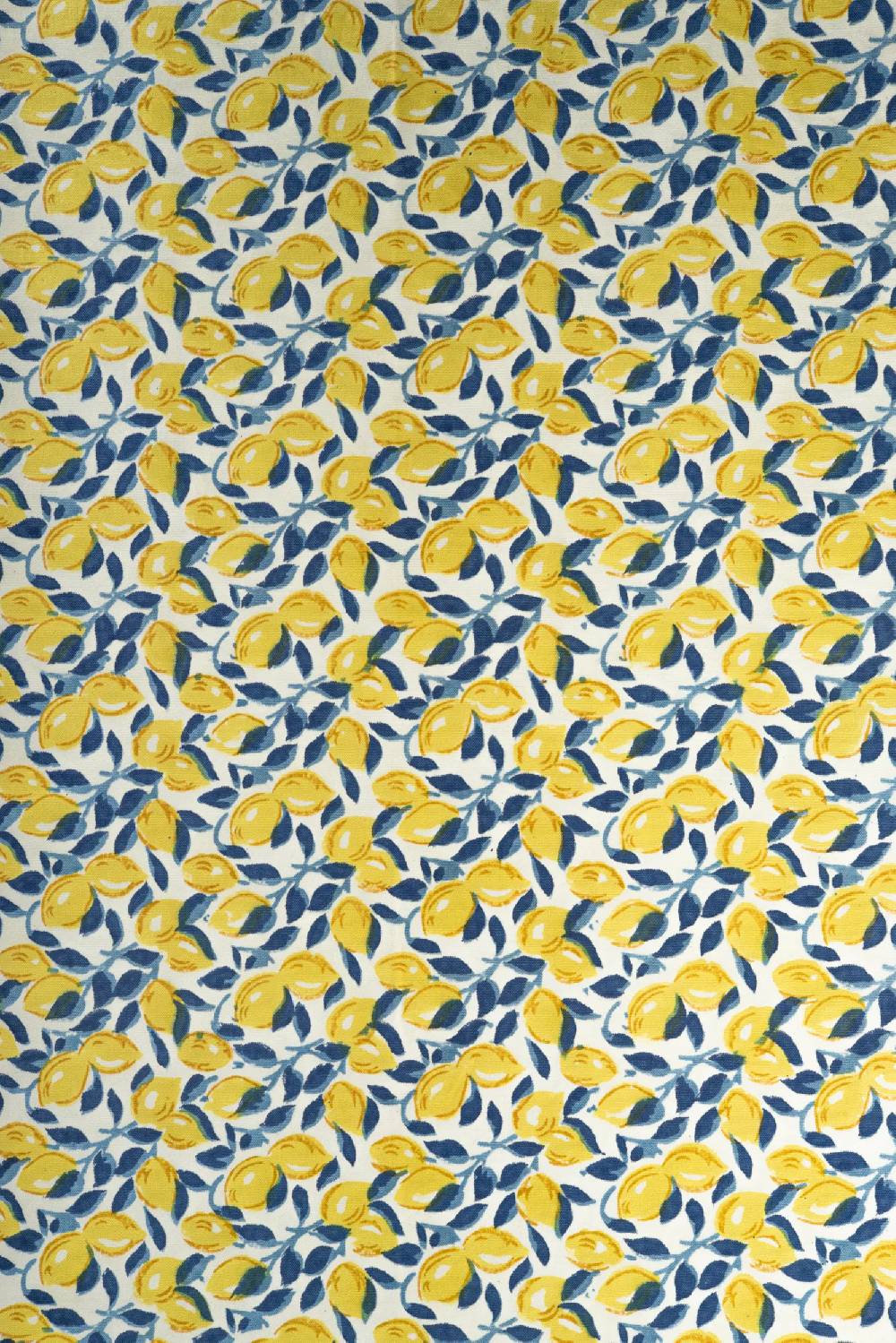 Les Ottomans Handprinted Cotton Tablecloth IKB75