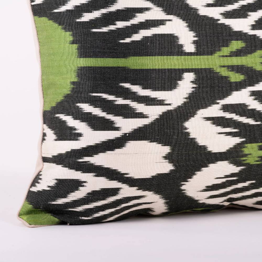 Les Ottomans Ikat Silk Cushion S227