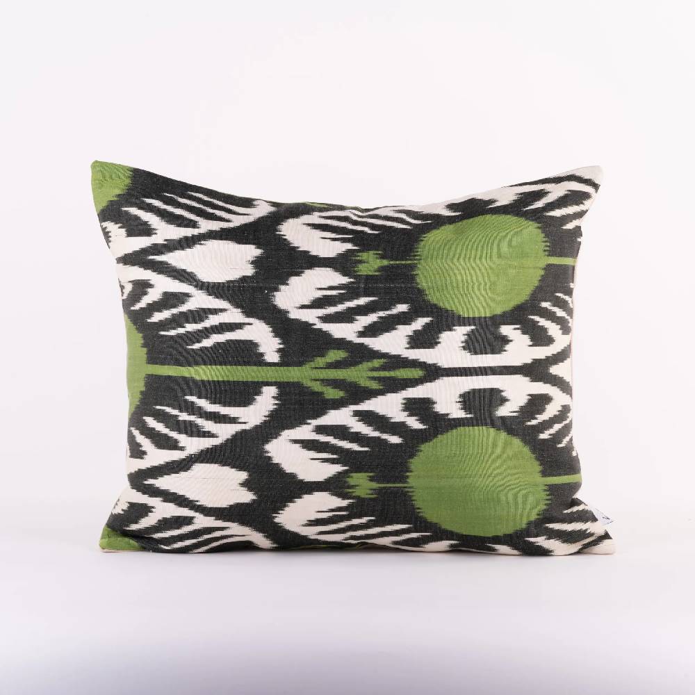 Les Ottomans Ikat silk cushion S227