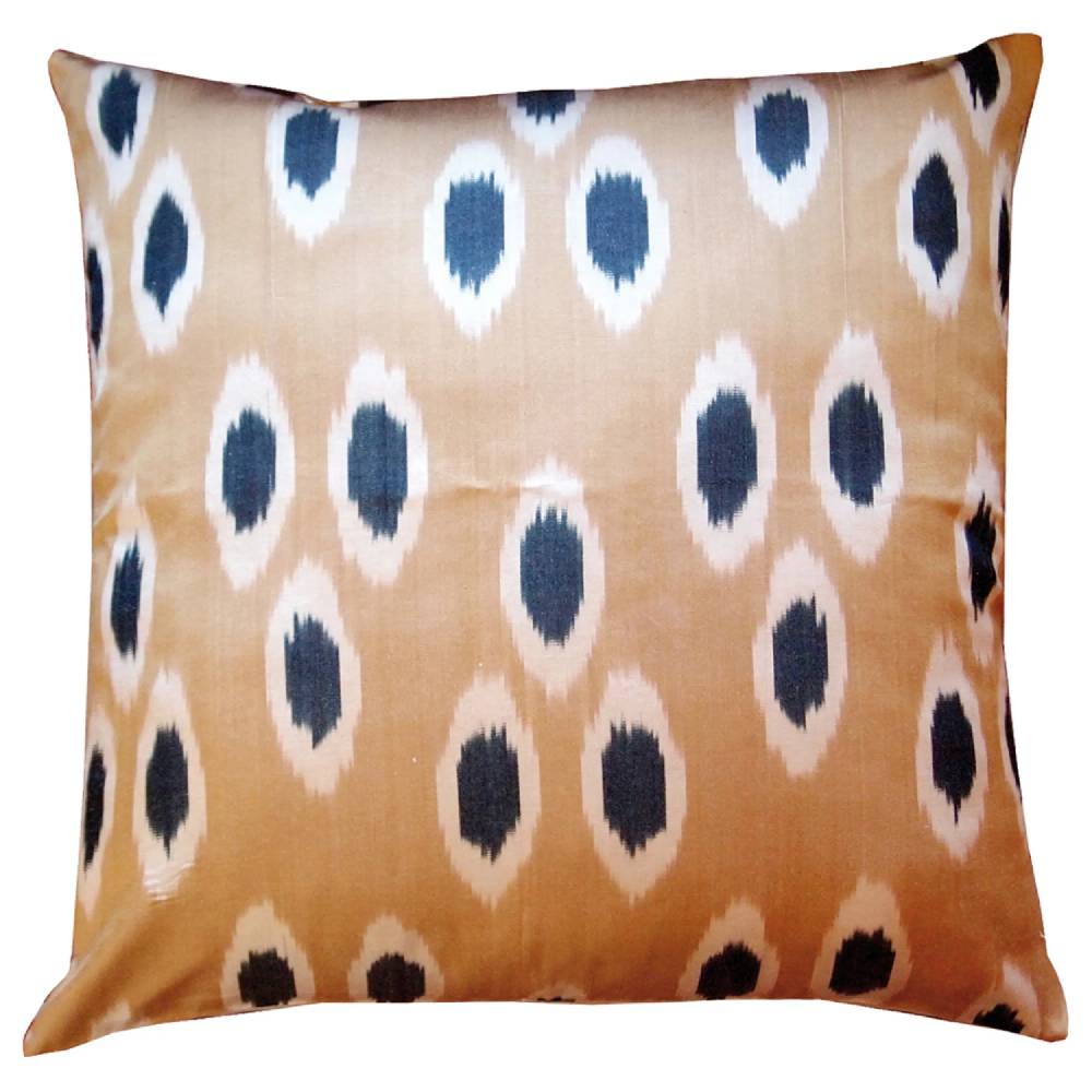 Les Ottomans Ikat silk cushion SI32