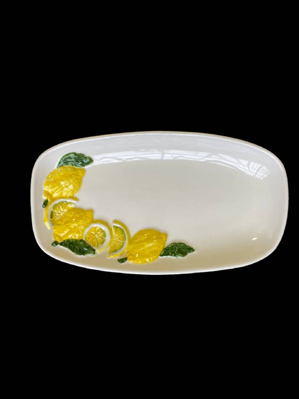 Les Ottomans Lemon handpainted ceramic tray
