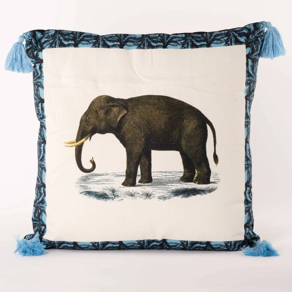 Les Ottomans Menagerie cotton cushion MCU04