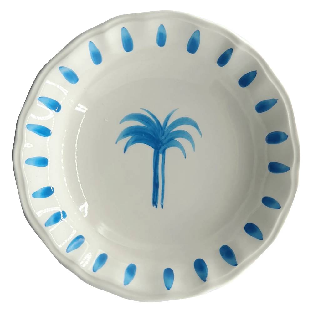 Les Ottomans Palm handpainted ceramic bowl