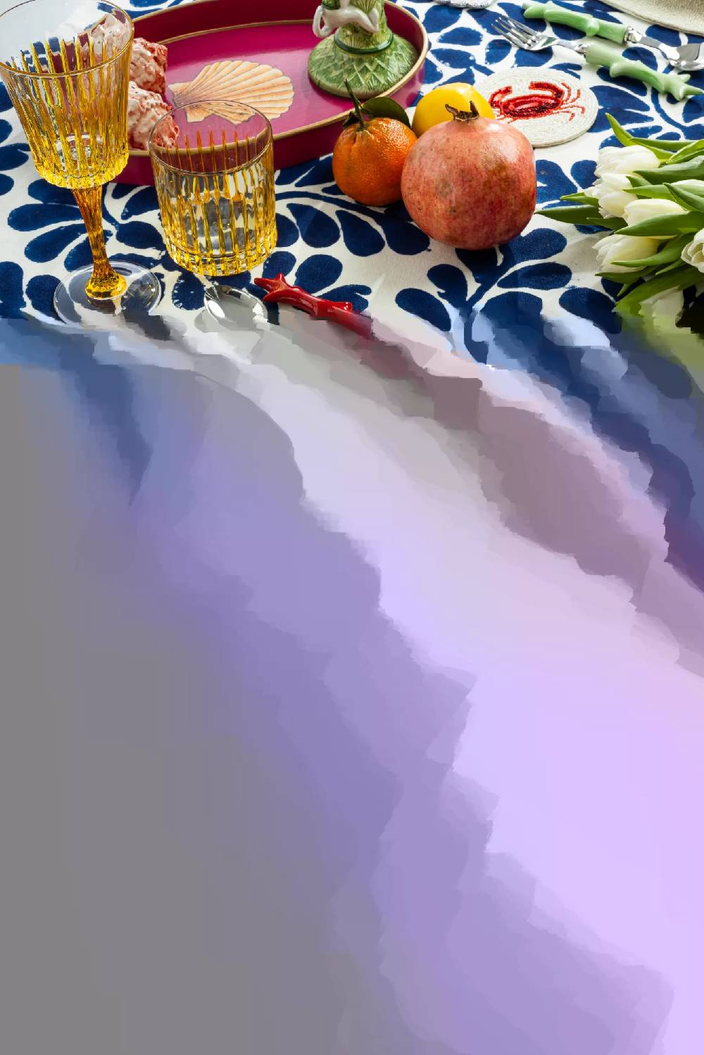 Les Ottomans Set Of Two Beaded Placemats TJB10