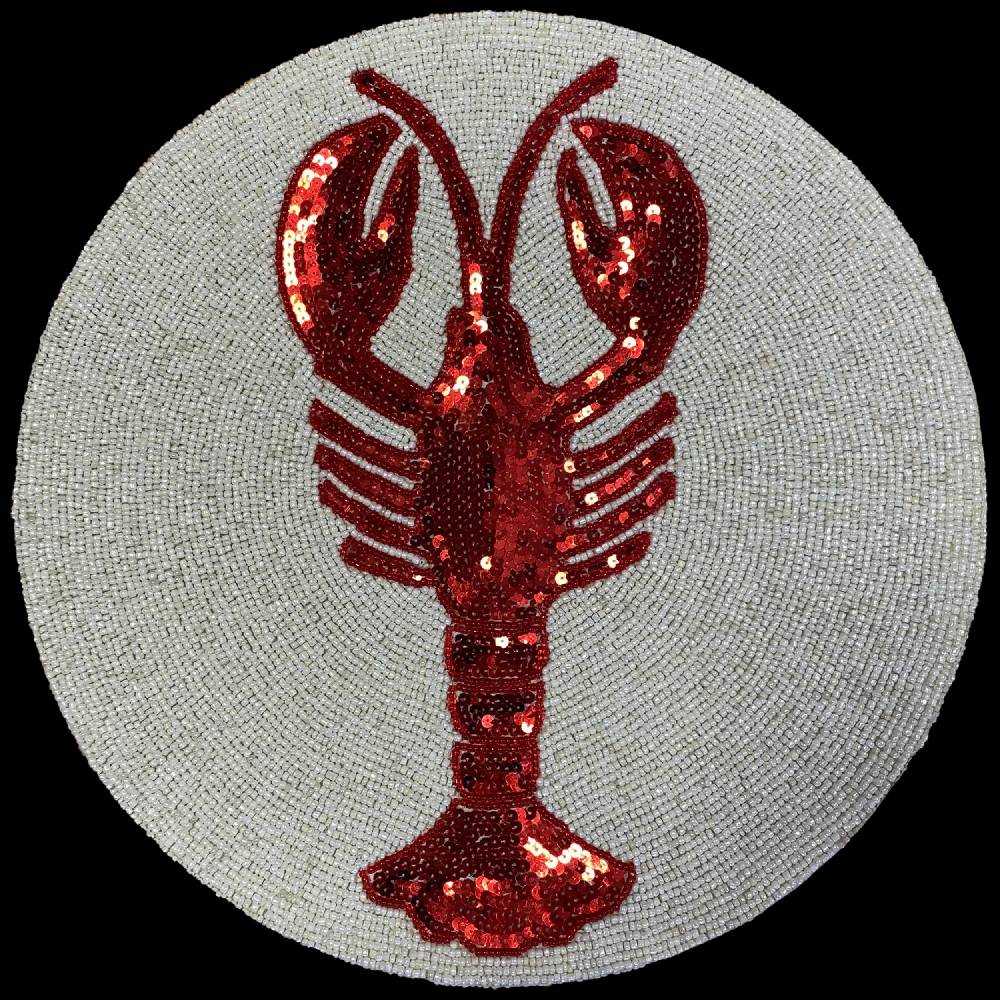 Les Ottomans Set of two Beaded Placemats TJS01