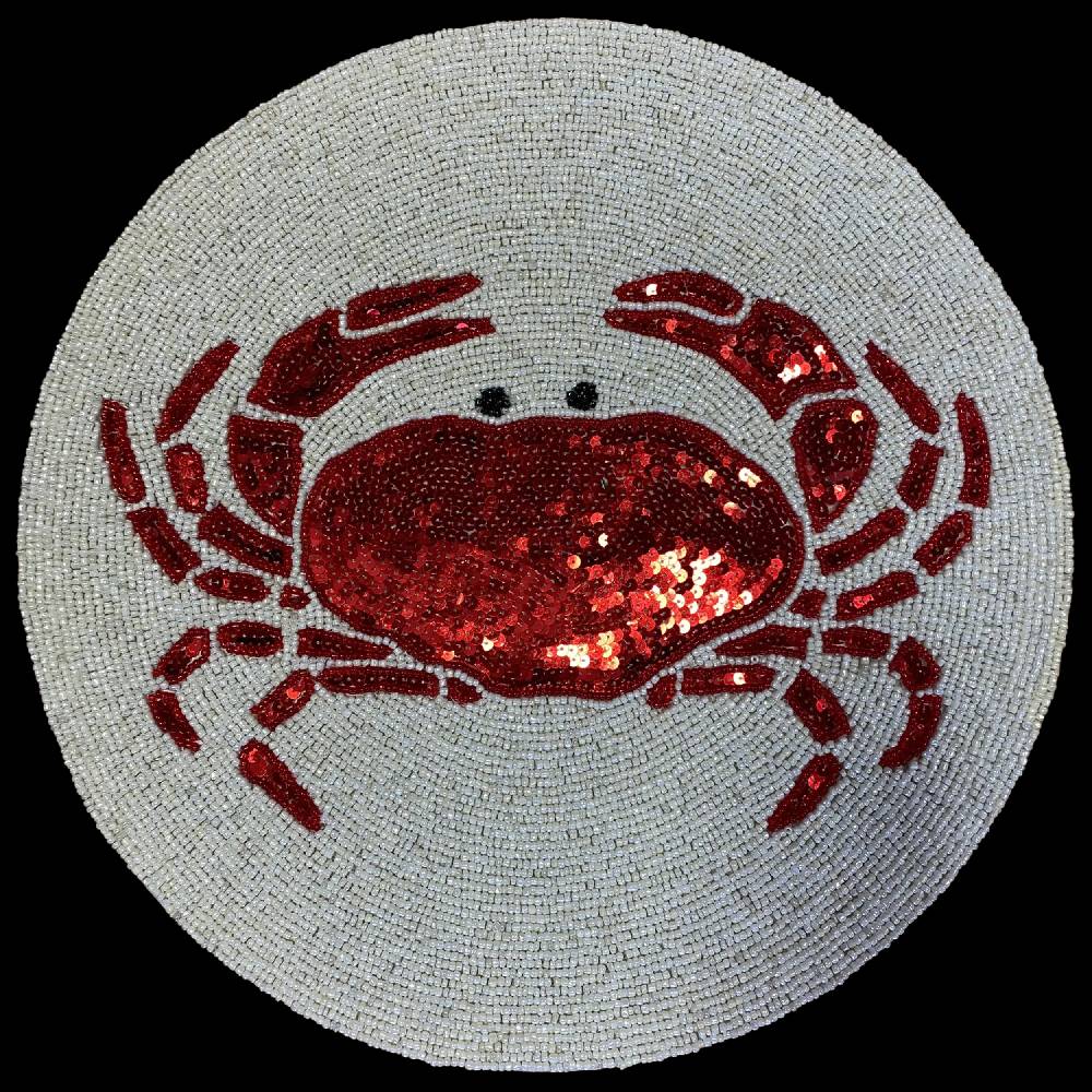 Les Ottomans Set of two Beaded Placemats TJS02