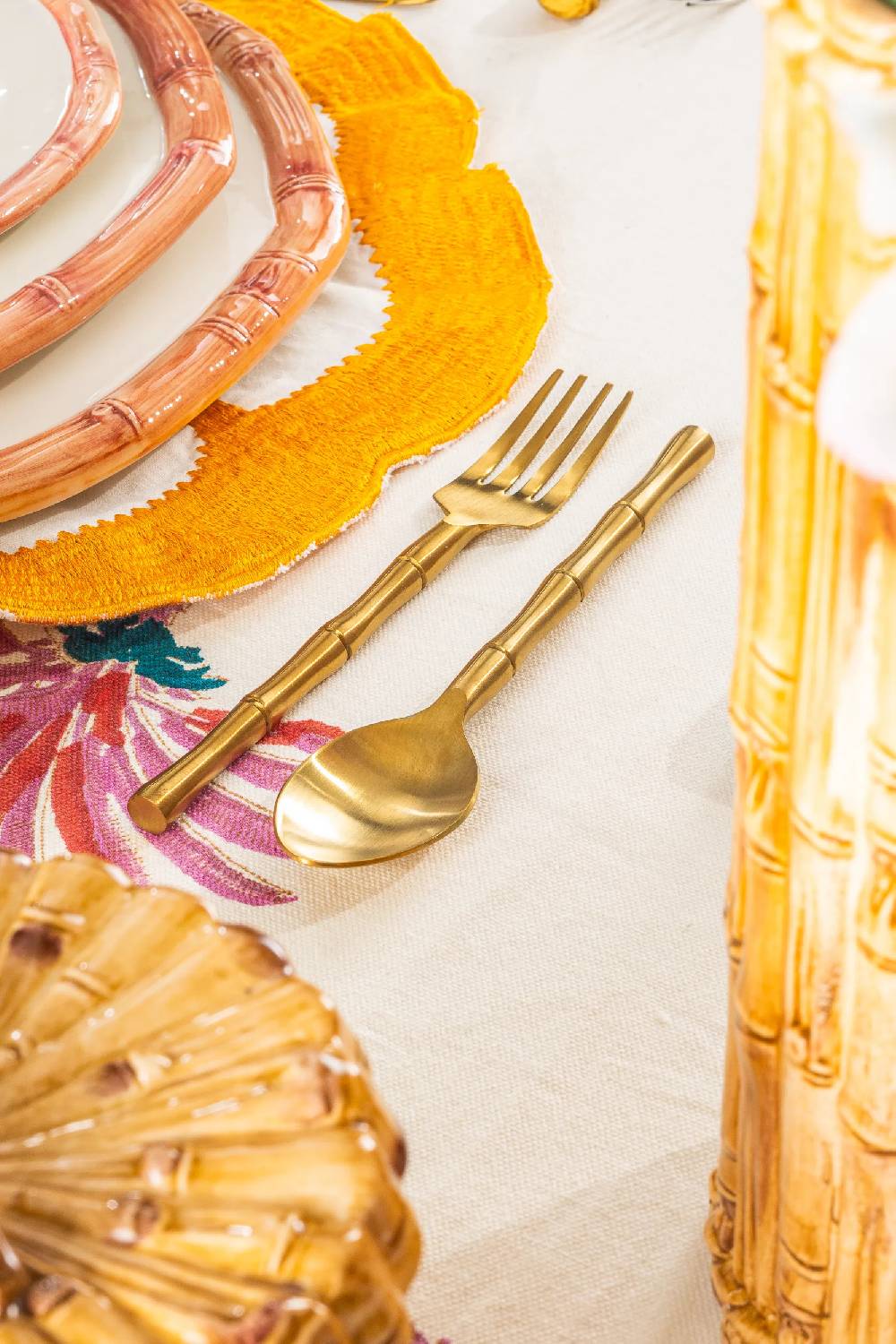 Les Ottomans Set Posate GOLDBAMBOO