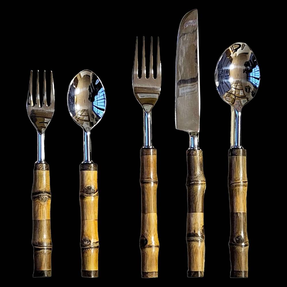 Les Ottomans Set posate REAL BAMBOO