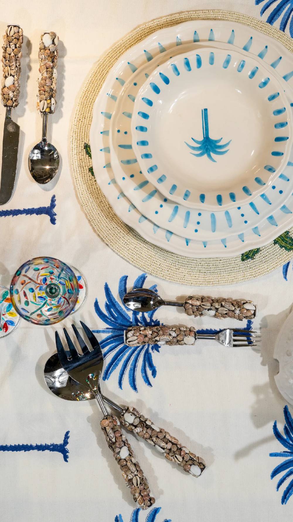 Les Ottomans Set Posate SHELL SERVING SET