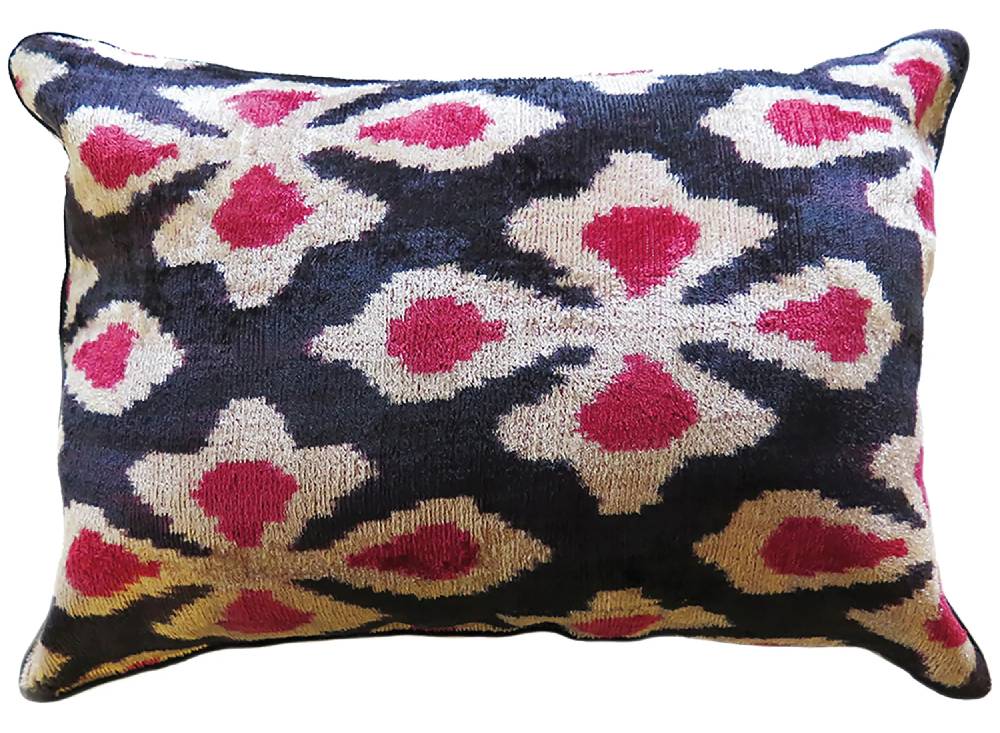 Les Ottomans Silk velvet cushion V01