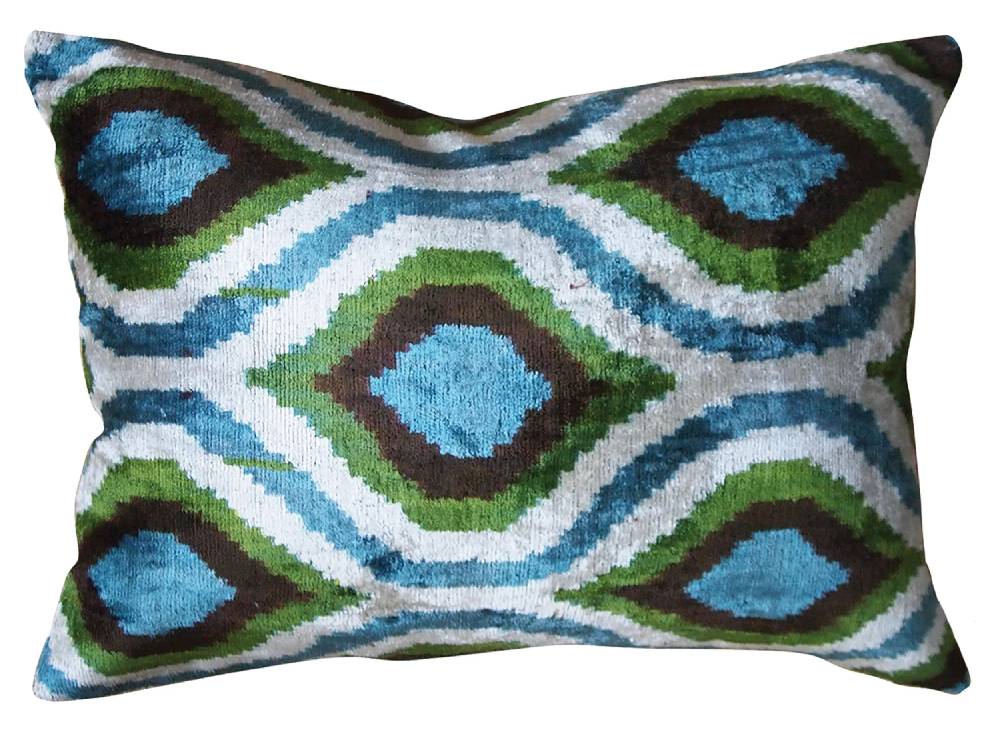 Les Ottomans Silk velvet cushion V100