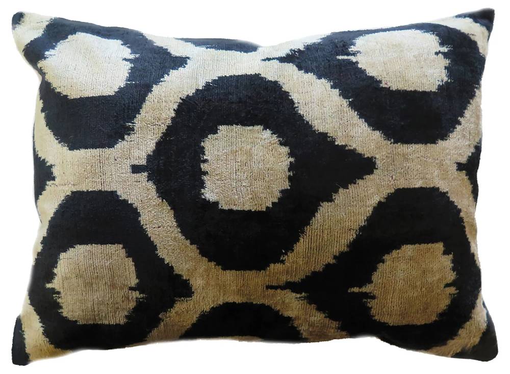 Les Ottomans Silk velvet cushion V15