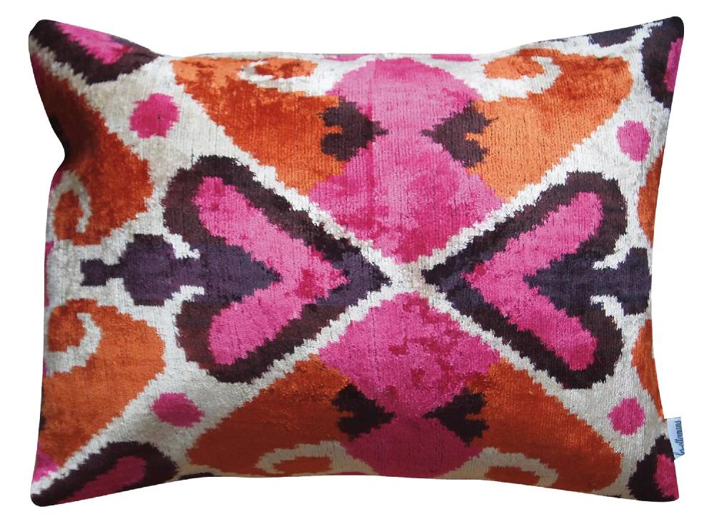 Les Ottomans Silk velvet cushion V308