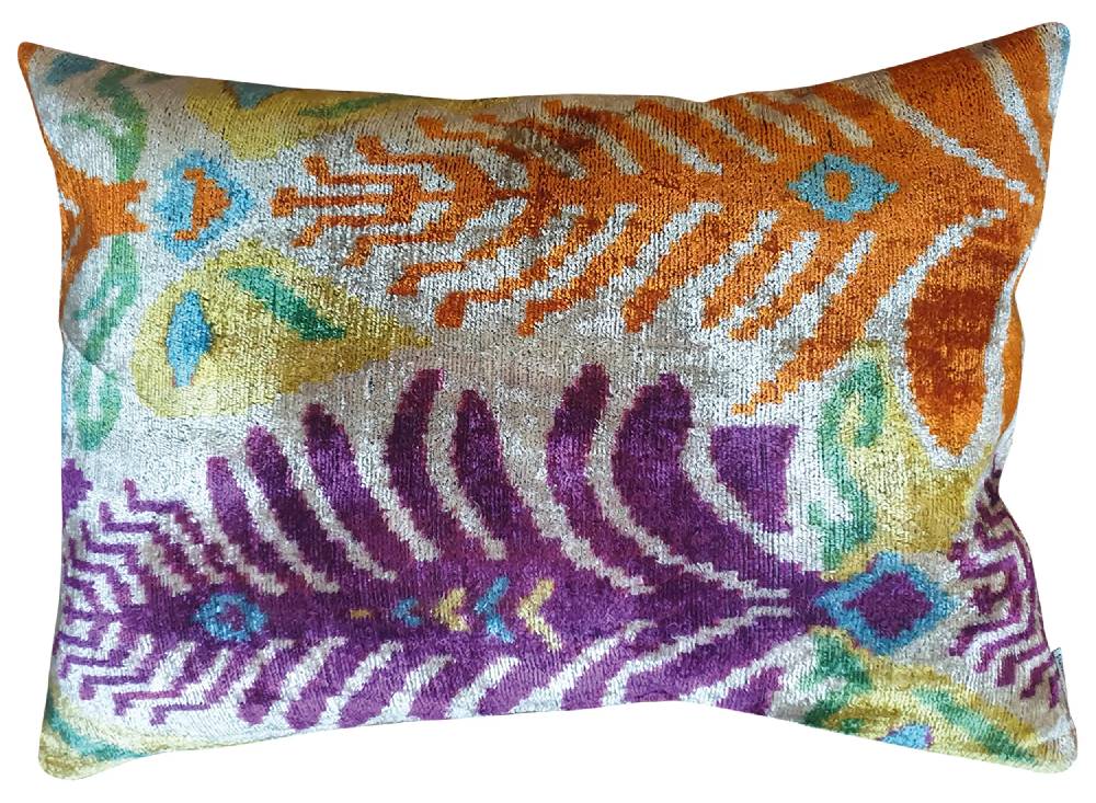 Les Ottomans Silk velvet cushion V420