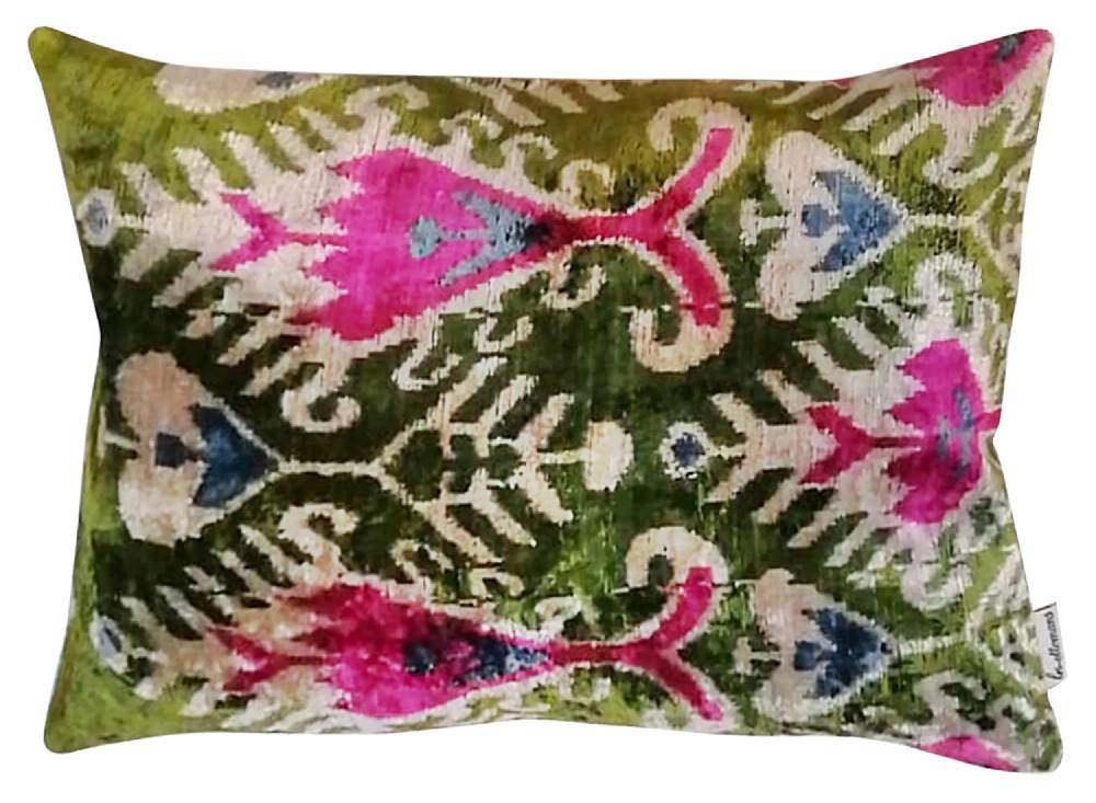 Les Ottomans Silk velvet cushion V462